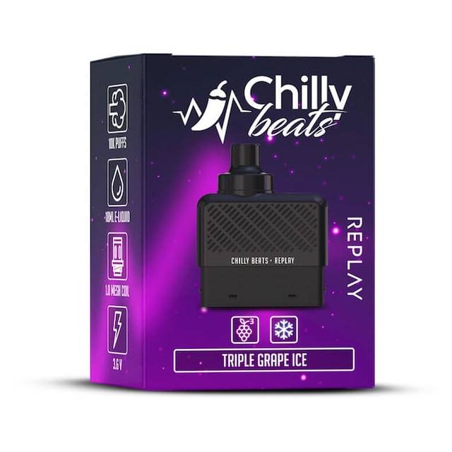 Refil Chilly Beats | Replay Pod 10k com 10000 puffs Chilly Beats - 5