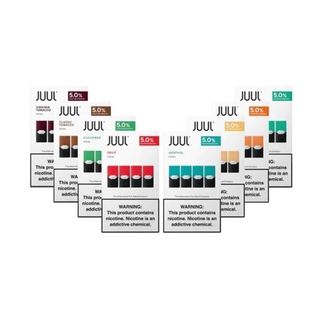 Juul Pods 1,8%, 3% e 5% | Cartucho Reposição - Sabores