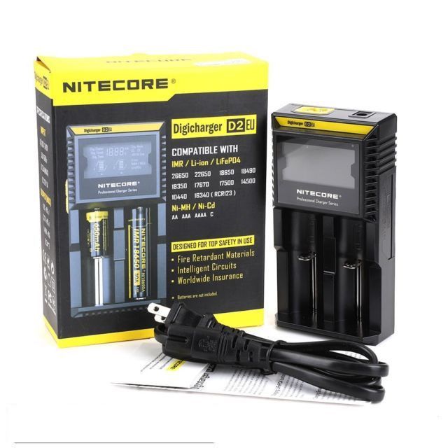 Carregador - Vape - Nitecore - D2 LCD Nitecore - 1