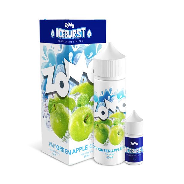 Zomo Vape | Iceburst Green Apple Ice | Juice Free Base Zomo Vape - 2