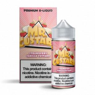 Juice Mr Freeze Free Base | Strawberry Vanilla Custard 100mL Mr Freeze E-liquid - 1