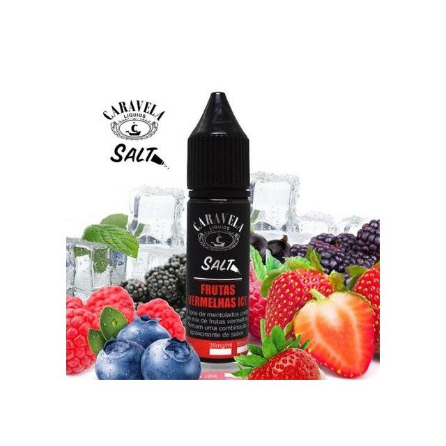 Caravela Liquids - Salt - Frutas Vermelhas - Ice Caravela Liquids - 1