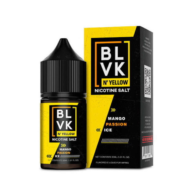 BLVK | Yellow Mango Passion Ice 30mL | Juice Nic Salt BLVK - 1