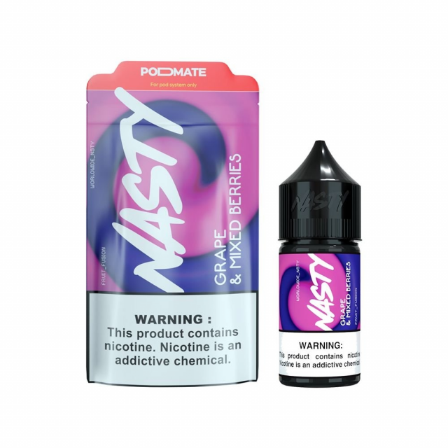 Juice - Nasty - PodMate - Grape & Mixed Berries - Salt Nic Nasty - 1