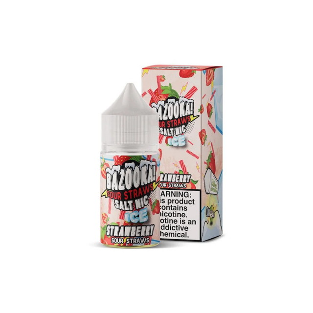 Bazooka! | Sour Straws Ice Strawberry 30mL | Juice Salt Nic Bazooka - 1