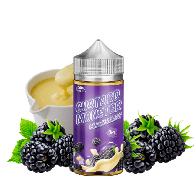 Juice Custard Monster | Blackberry 100mL FreeBase Monster Vape Labs - 1