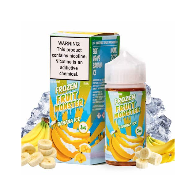 Frozen Fruit Monster | Banana Ice 100mL | Juice Free Base Monster Vape Labs - 1