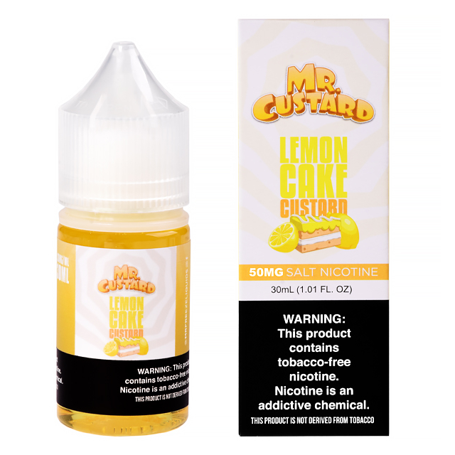 Juice - Nic Salt - Mr Custard - Lemon Cake Custard Mr Freeze E-liquid - 1