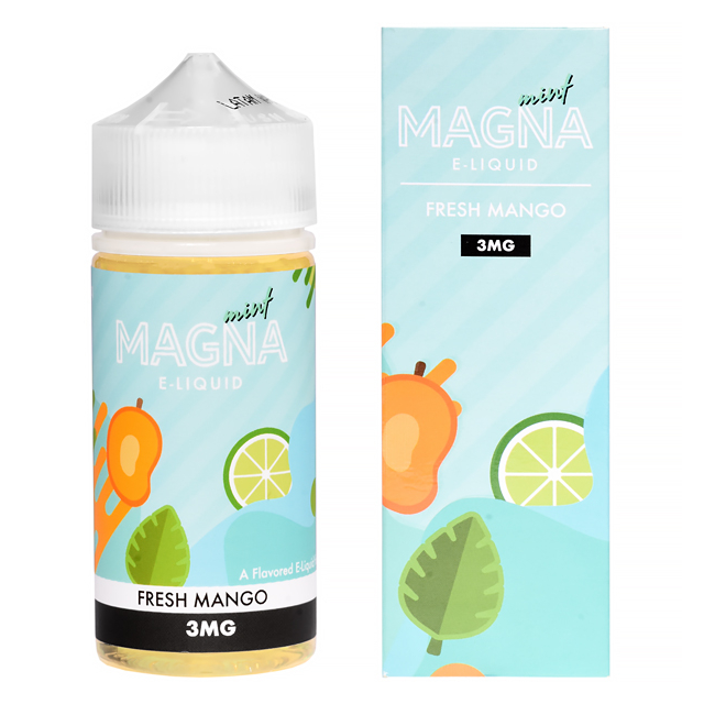 Magna Eliquid | Fresh Mango | Juice Mint Free Base Magna E - liquids - 2