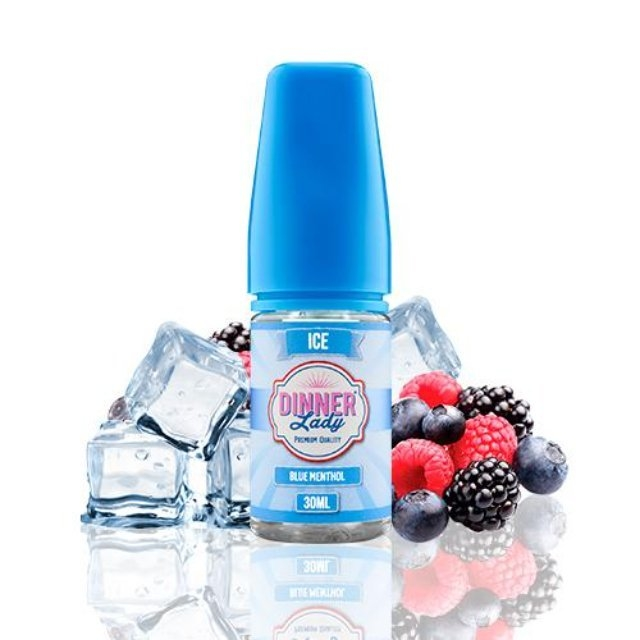 Dinner Lady | Blue Menthol Ice 30mL | Juice Nic Salt Dinner Lady - 1