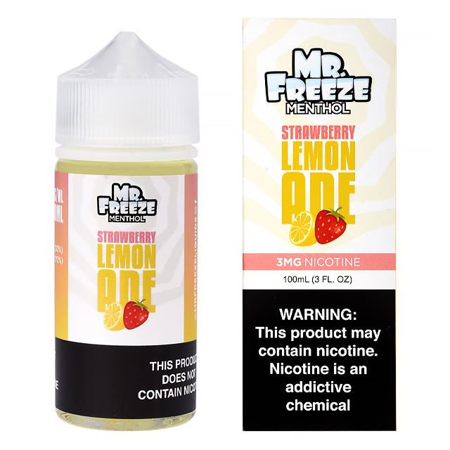 Mr Freeze | Strawberry Lemonade 100mL | Juice Free Base Mr Freeze E-liquid - 1