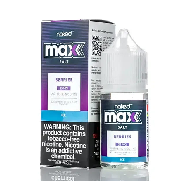 Juice Naked 100 Max | Berries Ice | Nic Salt Naked 100 - 1