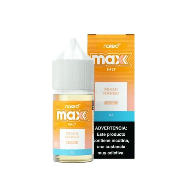 Naked 100 Max | Peach Mango Ice 30mL | Juice Nic Salt Naked 100 - 1