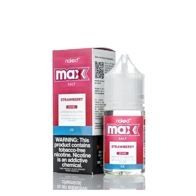 Juice Naked 100 Max | Strawberry Ice | Nic Salt Naked 100 - 1