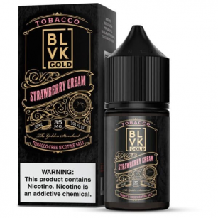 Juice Nic Salt BLVK | Gold Strawberry Cream 30mL BLVK - 1