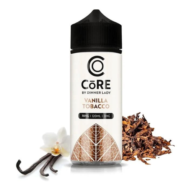 Dinner Lady | Core Vanilla Tobacco 120mL | Juice Free Base Dinner Lady - 1