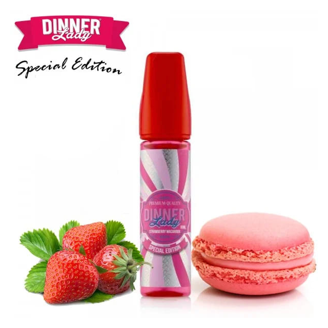 Dinner Lady | Strawberry Macaroon 60mL | Juice FreeBase Dinner Lady - 1