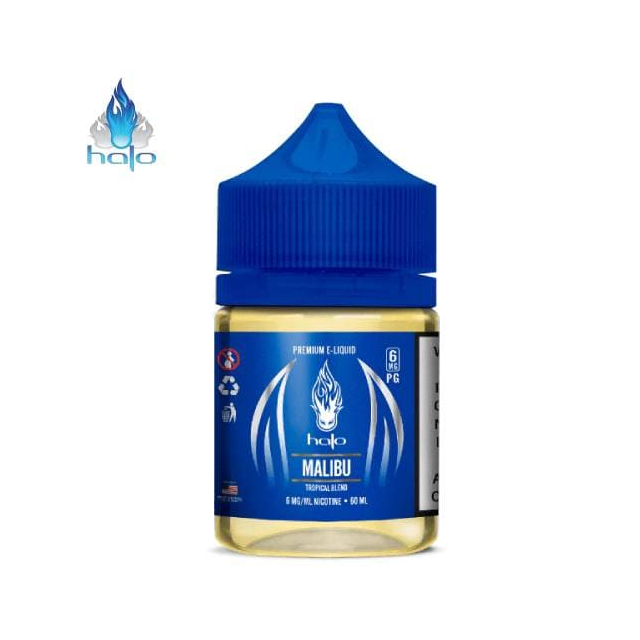 Halo | Malibu (Tropical Blend) 60 mL | Juice Free Base Halo E-liquids - 1