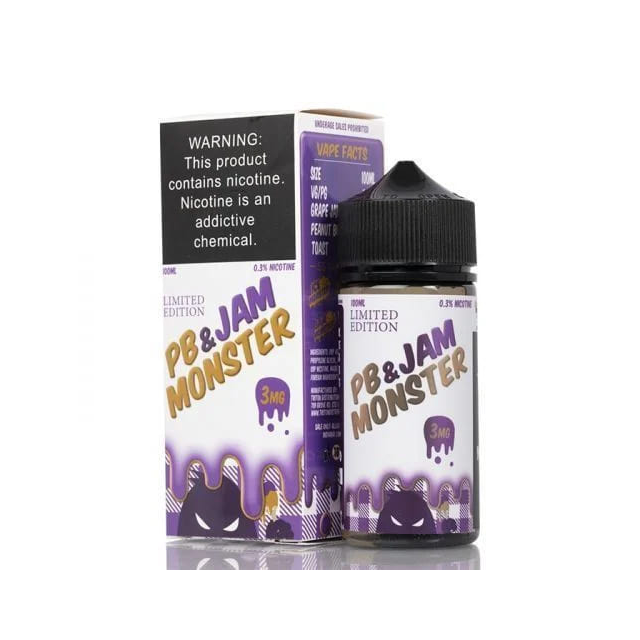 PB & Jam Monster | Grape 100mL | Juice Free Base Monster Vape Labs - 1