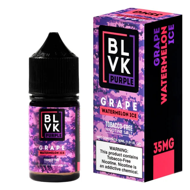 BLVK | Purple Grape Watermelon Ice 30mL | Juice Salt Nic BLVK - 1