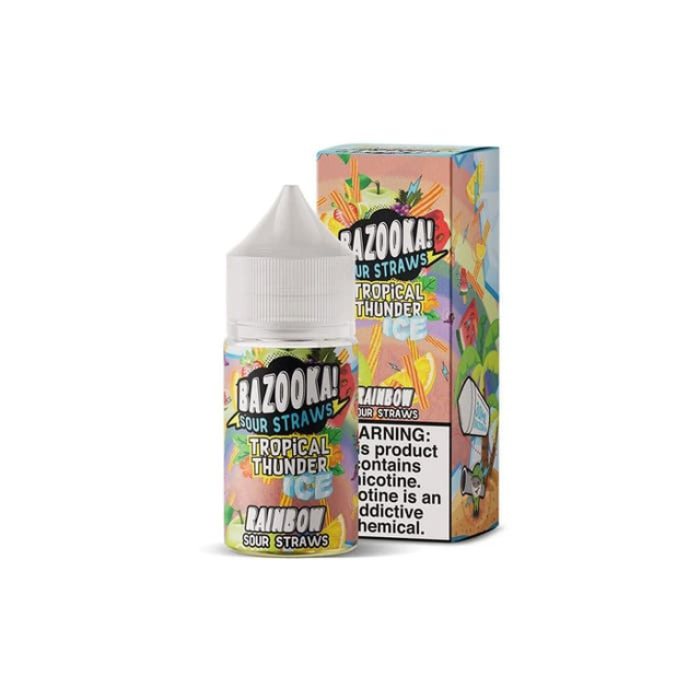 Bazooka! | Sour Straws Tropical Thunder Rainbow Ice 30mL | Juice Salt Nic Bazooka - 1