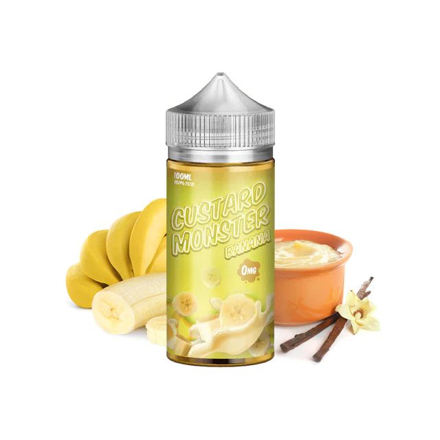 Custard Monster | Banana 100mL | Juice Free Base Monster Vape Labs - 1