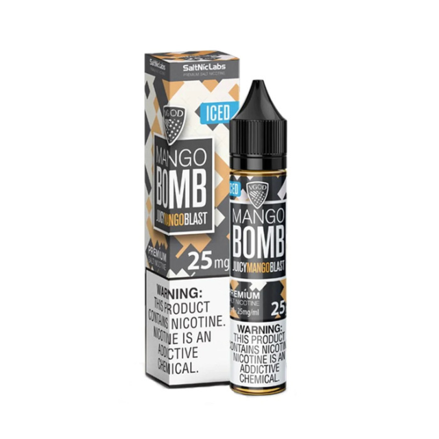 Vgod E-liquids | Mango Bomb Iced 30mL | Juice Salt Nic VGod - 1