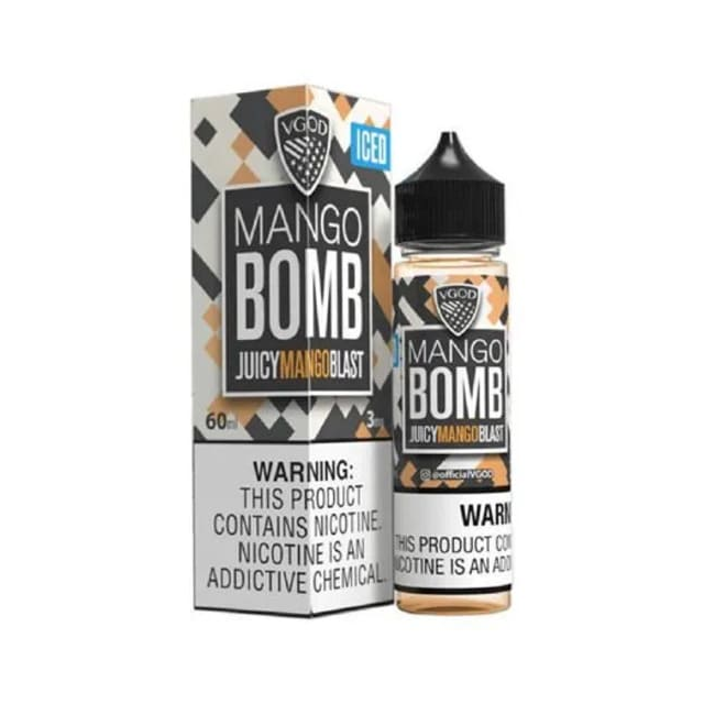 Vgod E-liquids | Mango Bomb Iced 60mL | Juice FreeBase VGod - 1