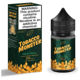 Tobacco Monster | Menthol 15mL  | Juice Salt Nic Monster Vape Labs - 1