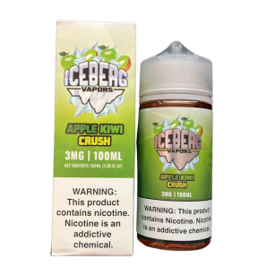 Iceberg Vapors | Apple Kiwi Crush 100mL | Juice FreeBase Iceberg Vapors - 1