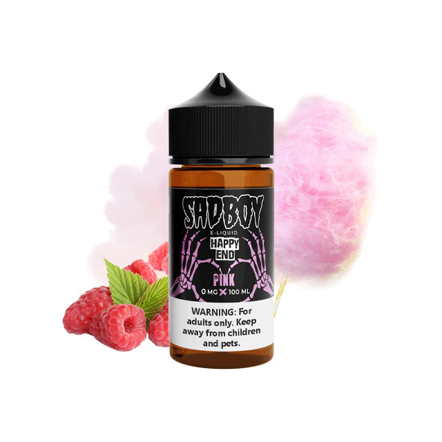 Juice SadBoy E-liquid | Happy End Pink 100mL Free Base SadBoy E-liquid - 1