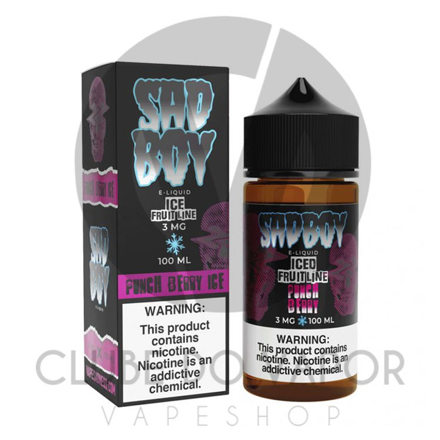 Juice SadBoy Fruit Line | Punch Berry Ice 100mL Free Base SadBoy E-liquid - 1