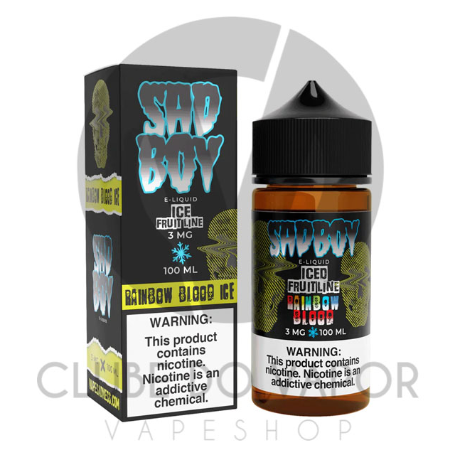 Juice SadBoy Ice Fruit Line | Rainbow Blood 100mL Free Base SadBoy E-liquid - 1