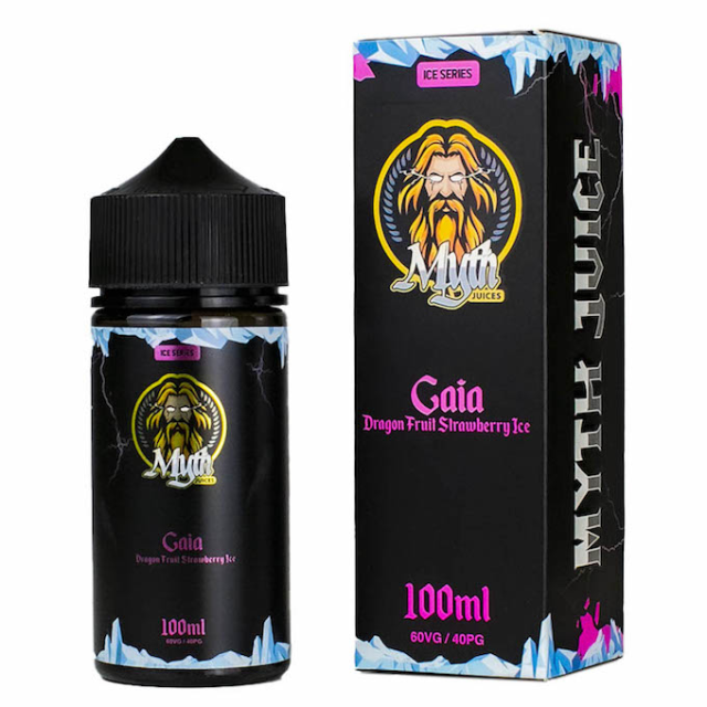 Juice Myth | Gaia Dragon Fruit Strawberry Ice 100mL Free Base Myth Juices - 1