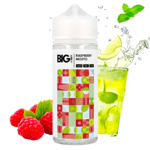 Juice Big Tasty | Raspberry Mojito 120mL FreeBase Big Tasty E-liquid - 1