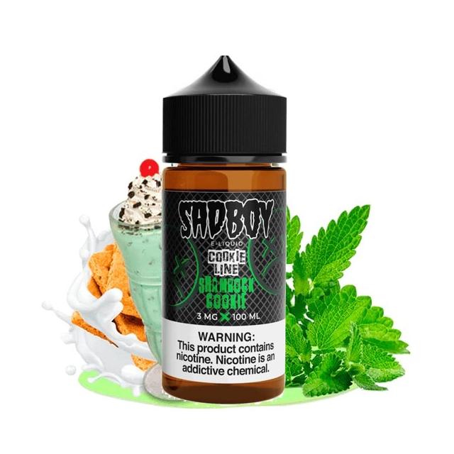 Juice SadBoy Cookie Line | Shamrock Cookie 100mL Free Base SadBoy E-liquid - 1