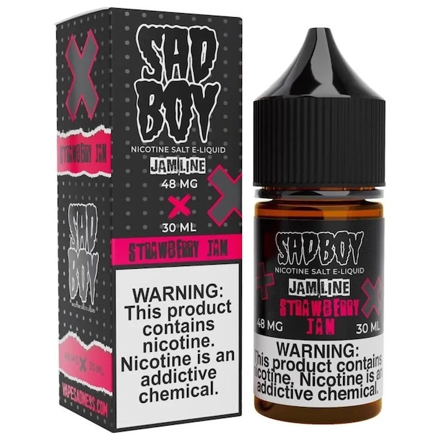 Juice SadBoy Salt E-liquid | Jam Line Strawberry 30mL SadBoy E-liquid - 1