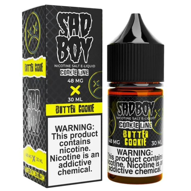 Juice SadBoy Salt E-liquid | Cookie Line Butter Cookie 30mL SadBoy E-liquid - 1