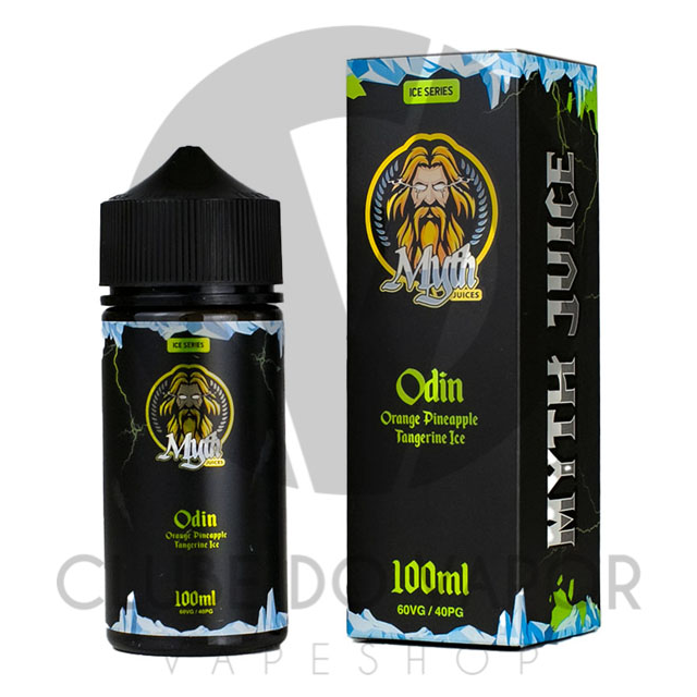 Juice Myth | Odin Orange Pineapple Tangerine Ice 100mL Free Base Myth Juices - 1