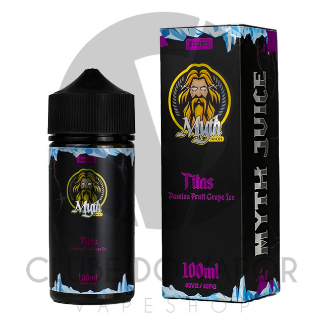 Juice Myth | Titas Passion Fruit Grape Ice 100mL Free Base Myth Juices - 1