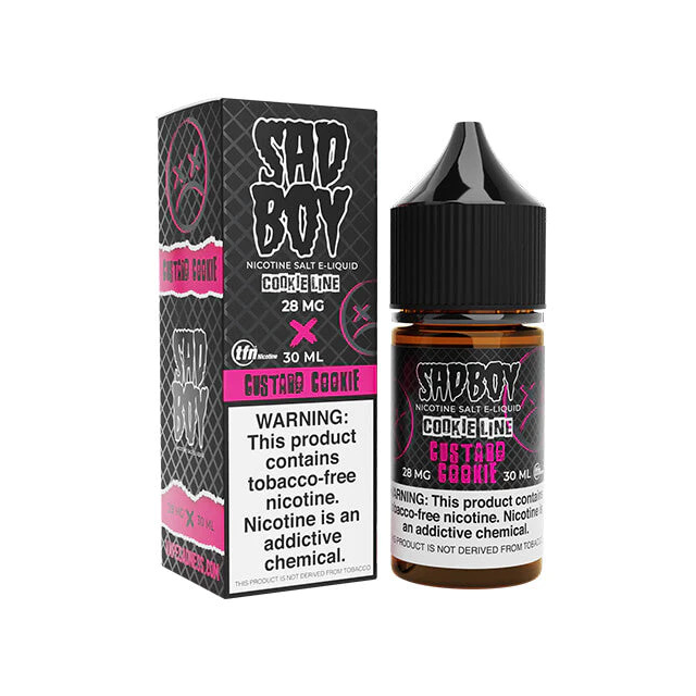 Juice SadBoy Salt | Cookie Line Custard Cookie 30mL SadBoy E-liquid - 1