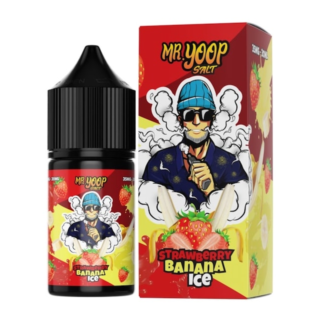 Juice Mr Yoop Salt | Fusion Strawberry Banana Ice 30mL Mr Yoop Eliquids - 1