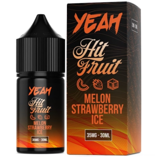 Juice Yeah Salts | Hit Fruit | Melon Strawberry Ice 30mL Yeah Liquids - 1