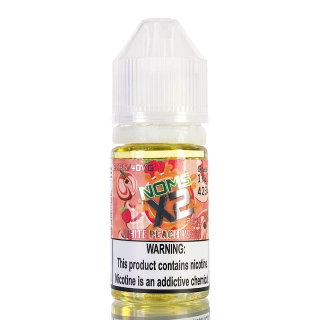 Juice Nomenon Salt | Noms X2 White Peach Raspberry Nomenon E-liquids - 1