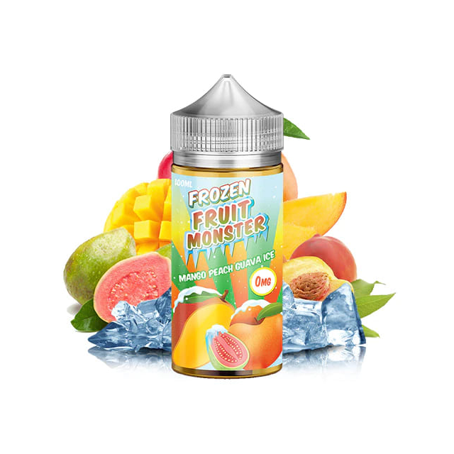 Juice Frozen Fruit Monster | Mango Peach Guava Ice 100mL Free Base Monster Vape Labs - 1