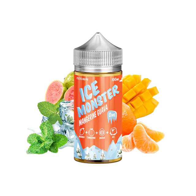 Juice Ice Monster | Mangerine Guava 100mL Free Base Monster Vape Labs - 1