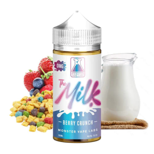 Juice Monster Vape Labs | The Milk Berry Crunch 100mL Free Base Monster Vape Labs - 1