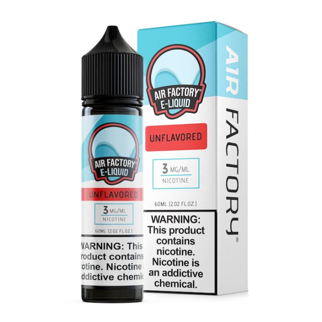 Juice Air Factory E-liquid | Unflavored 60mL Free Base Air Factory eliquids - 1