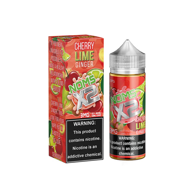 Juice Nomenon | Noms X2 Cherry Lime Ginger 120mL Free Base Nomenon E-liquids - 1