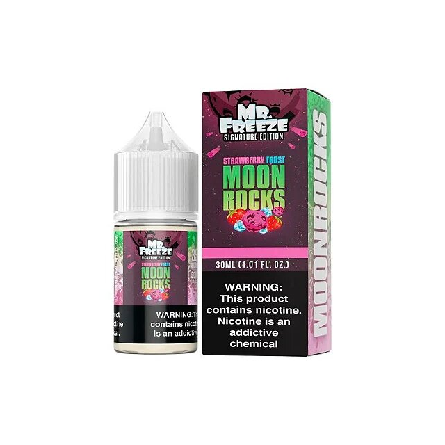 Juice Nic Salt Mr Freeze | Strawberry Frost Moon Rocks 30mL Mr Freeze E-liquid - 1